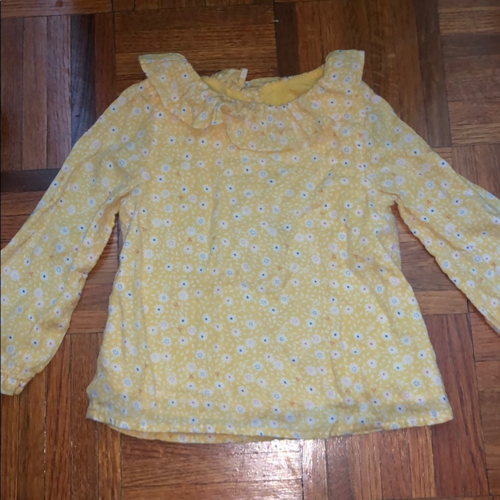 Mothercare yellow floral shirt